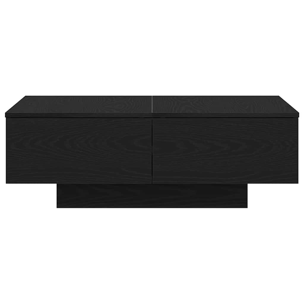 vidaXL Coffee Table Black Oak 90 x 60 x 31 cm Engineered Wood