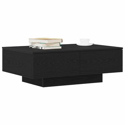 vidaXL Coffee Table Black Oak 90 x 60 x 31 cm Engineered Wood