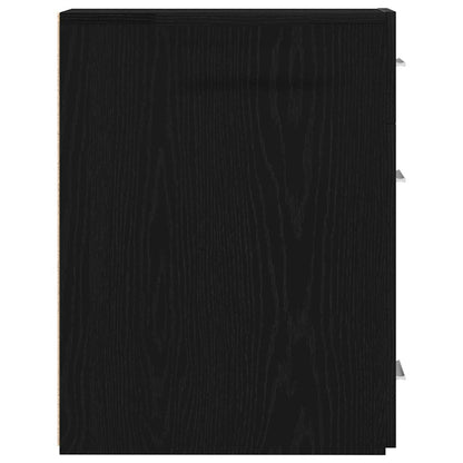 vidaXL Apothecary Cabinet Black Oak 20 x 45.5 x 60 cm Engineered Wood