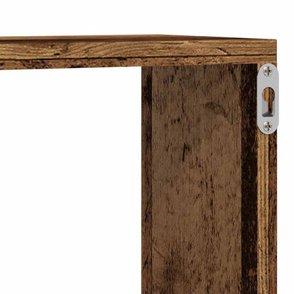 vidaXL Wall Shelves 2 pcs Old Wood 80 x 15 x 26 cm Engineered Wood