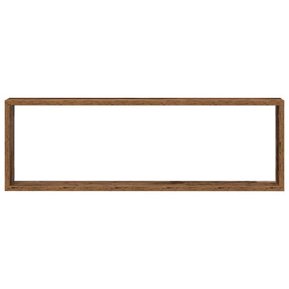 vidaXL Wall Shelves 2 pcs Old Wood 80 x 15 x 26 cm Engineered Wood