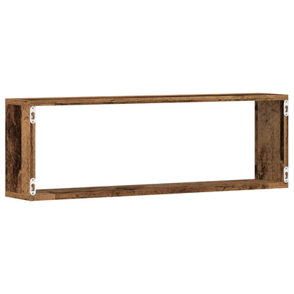 vidaXL Wall Shelves 4 pcs Old Wood 80 x 15 x 26 cm Engineered Wood
