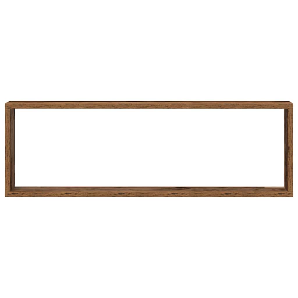 vidaXL Wall Shelves 4 pcs Old Wood 80 x 15 x 26 cm Engineered Wood