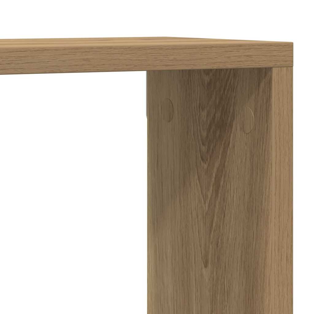 vidaXL Wall Shelves 2 pcs Artisian Oak 80 x 15 x 26 cm Engineered Wood