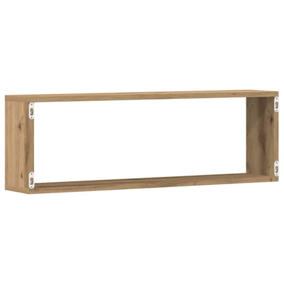 vidaXL Wall Shelves 2 pcs Artisian Oak 80 x 15 x 26 cm Engineered Wood