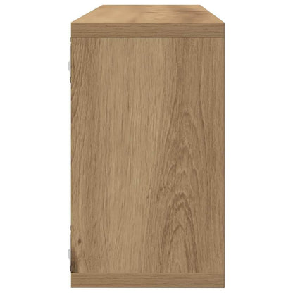 vidaXL Wall Shelves 2 pcs Artisian Oak 80 x 15 x 26 cm Engineered Wood