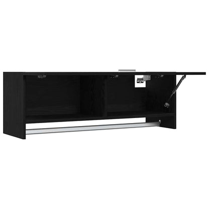 vidaXL Wardrobe Black Oak 100 x 32.5 x 35 cm Engineered Wood