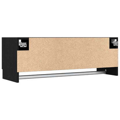 vidaXL Wardrobe Black Oak 100 x 32.5 x 35 cm Engineered Wood