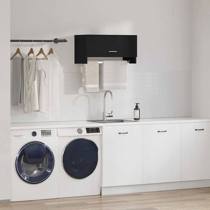 vidaXL Wardrobe Black Oak 70 x 32.5 x 35 cm Engineered Wood