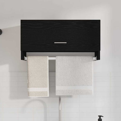vidaXL Wardrobe Black Oak 70 x 32.5 x 35 cm Engineered Wood