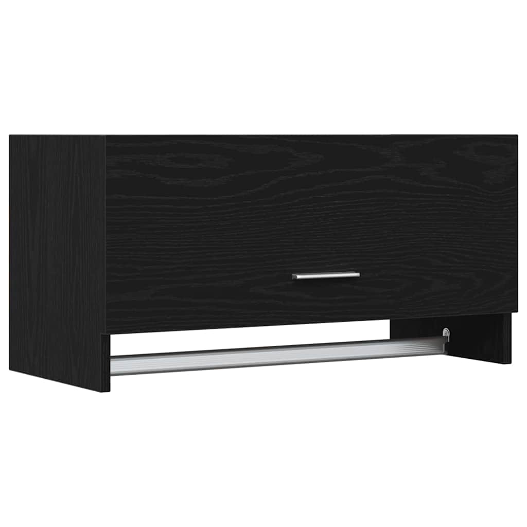 vidaXL Wardrobe Black Oak 70 x 32.5 x 35 cm Engineered Wood