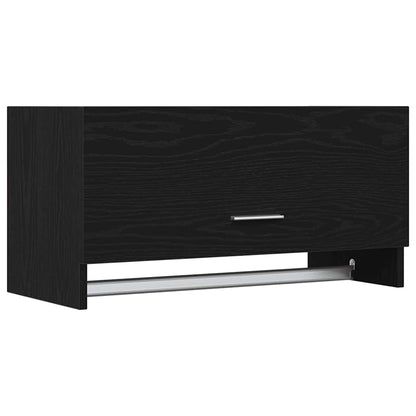 vidaXL Wardrobe Black Oak 70 x 32.5 x 35 cm Engineered Wood
