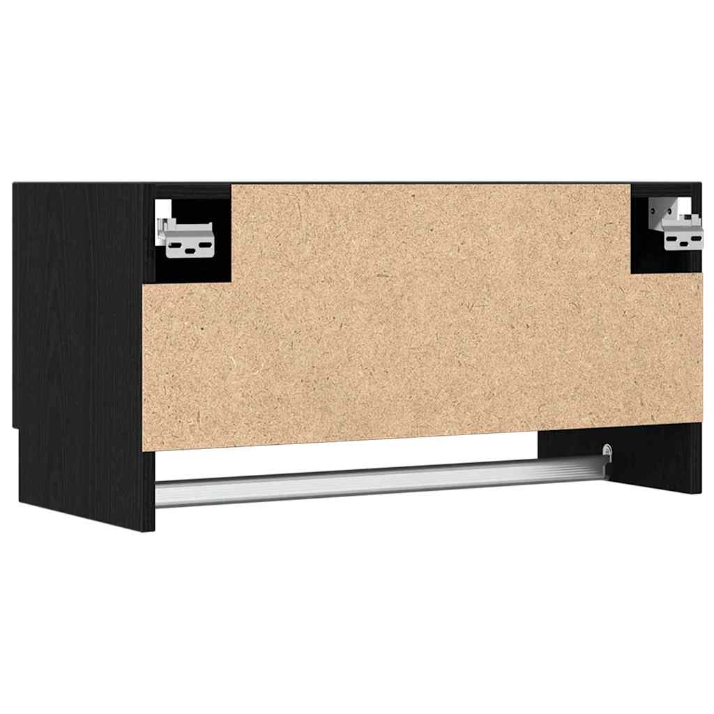 vidaXL Wardrobe Black Oak 70 x 32.5 x 35 cm Engineered Wood