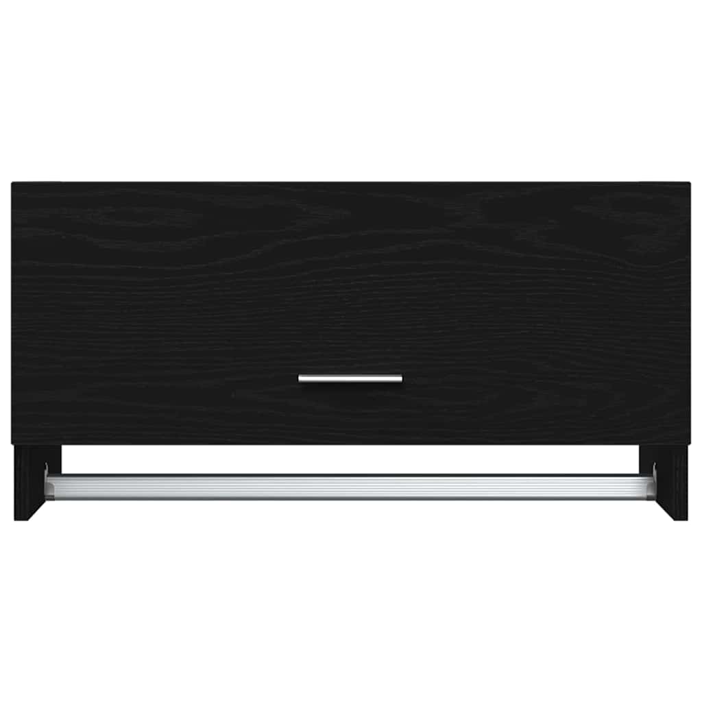 vidaXL Wardrobe Black Oak 70 x 32.5 x 35 cm Engineered Wood