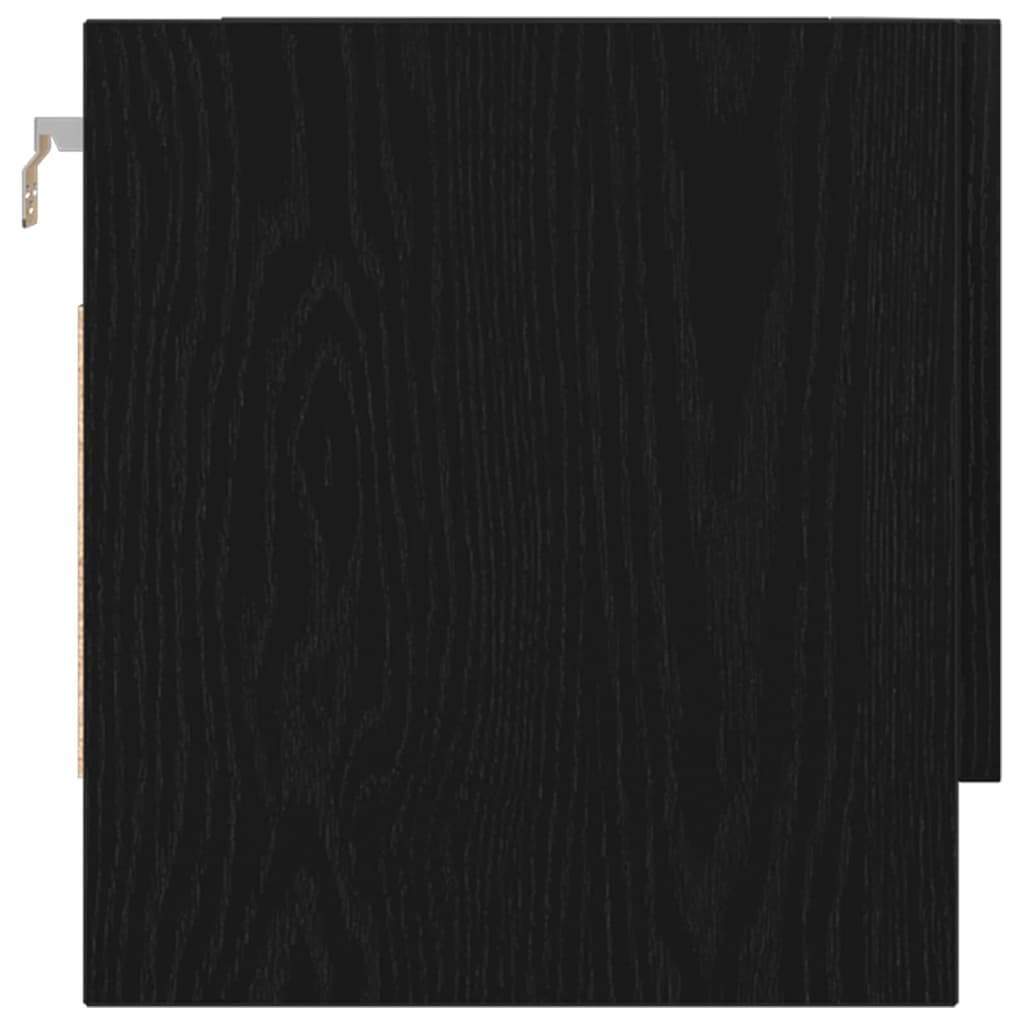 vidaXL Wardrobe Black Oak 70 x 32.5 x 35 cm Engineered Wood