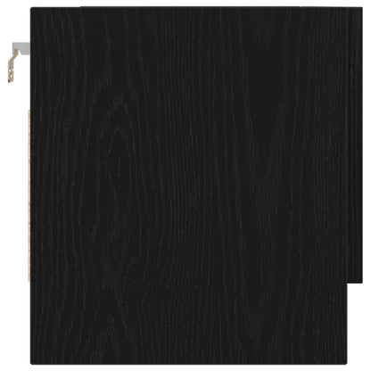 vidaXL Wardrobe Black Oak 70 x 32.5 x 35 cm Engineered Wood