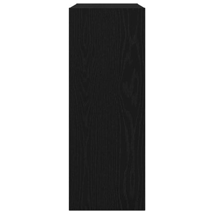 vidaXL Console Table Black Oak 78 x 30 x 80 cm Engineered Wood