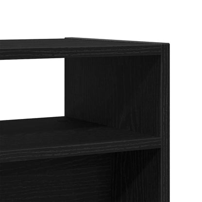 vidaXL Console Table Black Oak 105 x 30 x 80 cm Engineered Wood