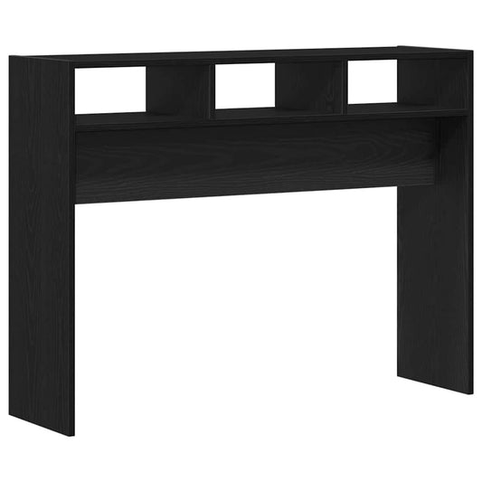 vidaXL Console Table Black Oak 105 x 30 x 80 cm Engineered Wood