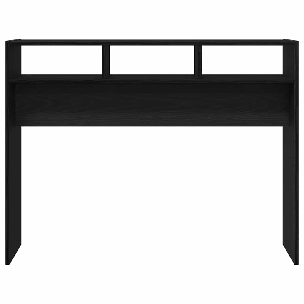 vidaXL Console Table Black Oak 105 x 30 x 80 cm Engineered Wood