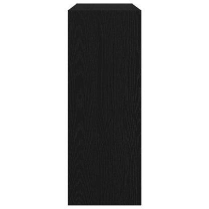 vidaXL Console Table Black Oak 105 x 30 x 80 cm Engineered Wood