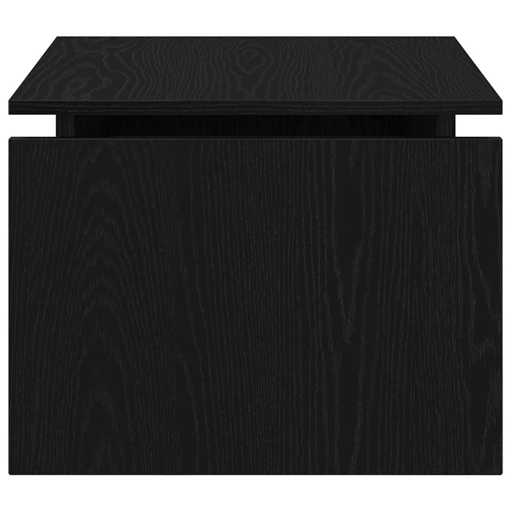 vidaXL Coffee Table Black Oak 68 x 50 x 38 cm Engineered Wood