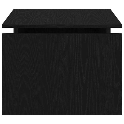 vidaXL Coffee Table Black Oak 68 x 50 x 38 cm Engineered Wood