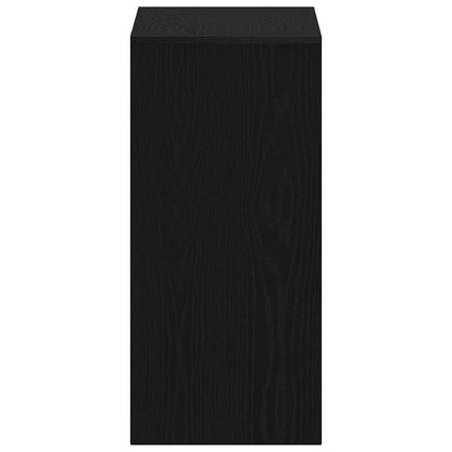 vidaXL Desk with Shelf Black Oak 102.5 x 35 x 75 cm Engineered Wood