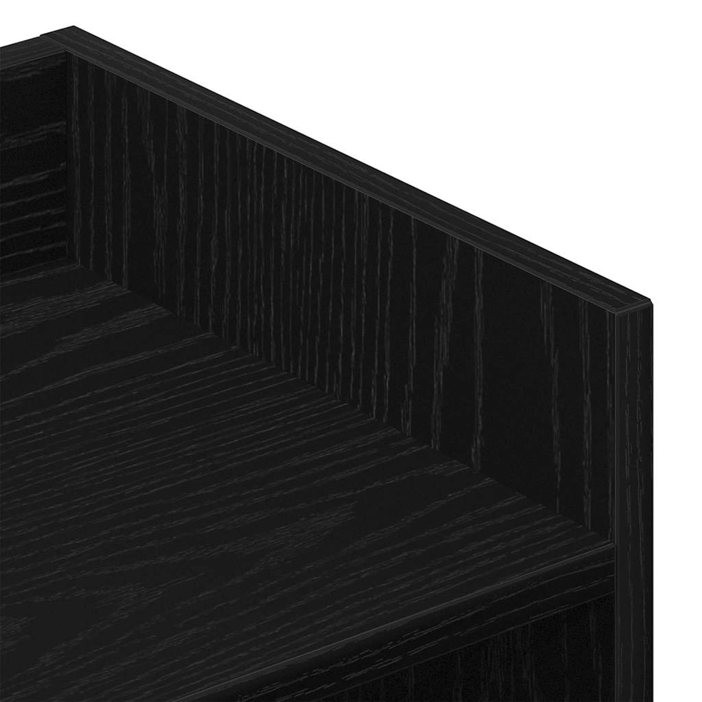 vidaXL Sideboard Black Oak 105 x 30 x 70 cm Engineered Wood