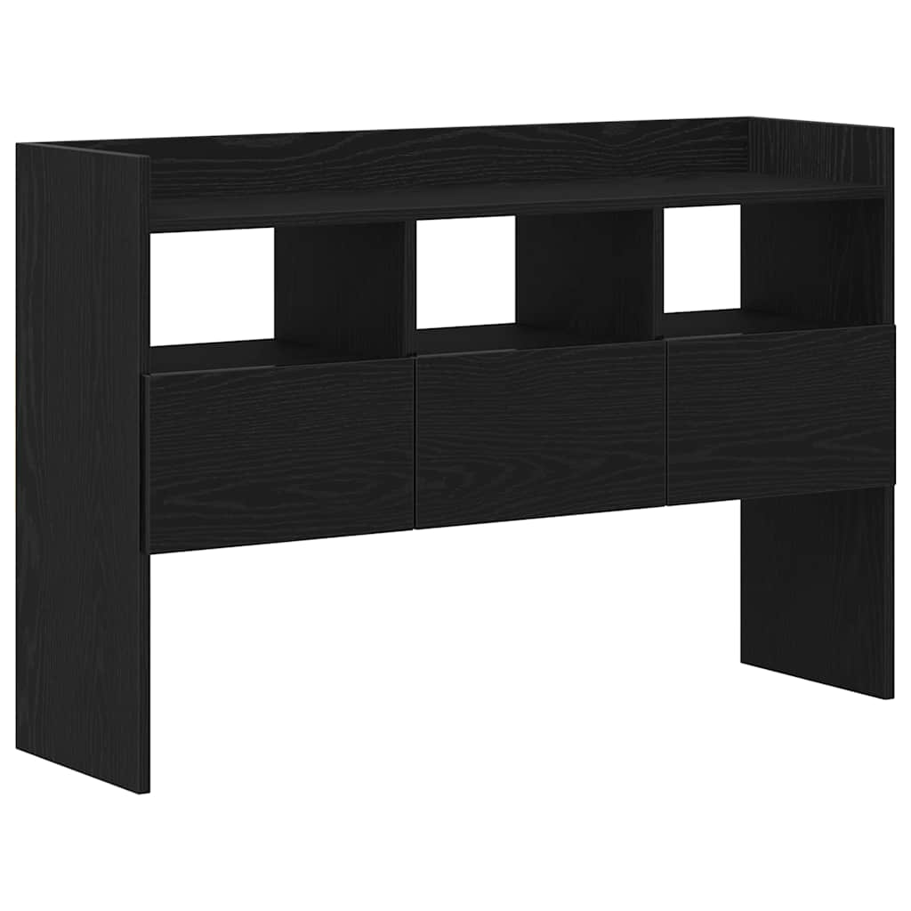 vidaXL Sideboard Black Oak 105 x 30 x 70 cm Engineered Wood