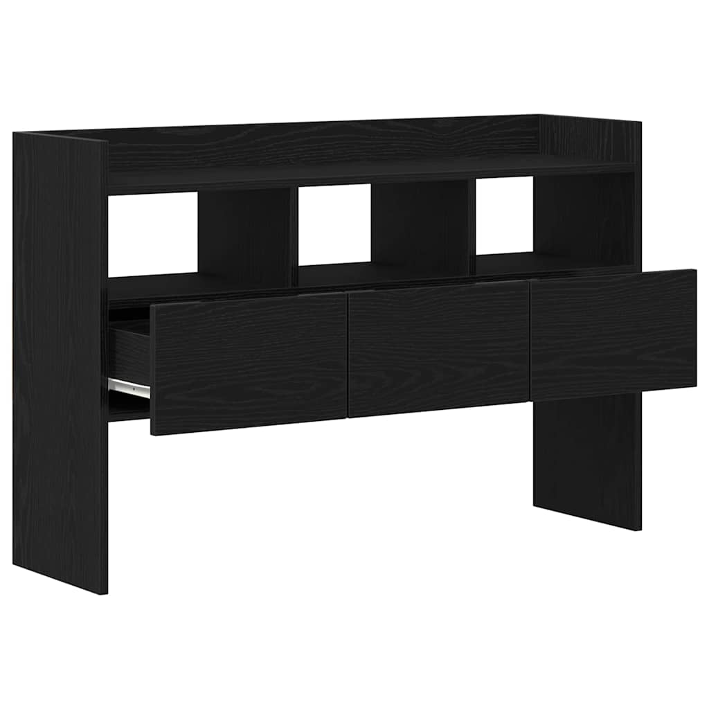 vidaXL Sideboard Black Oak 105 x 30 x 70 cm Engineered Wood