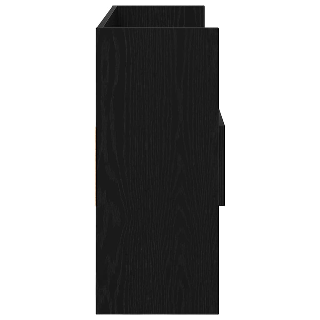 vidaXL Sideboard Black Oak 105 x 30 x 70 cm Engineered Wood