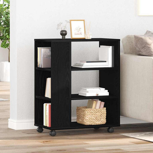 vidaXL Storage Cabinet Black Oak 60 x 35 x 75 cm Engineered Wood