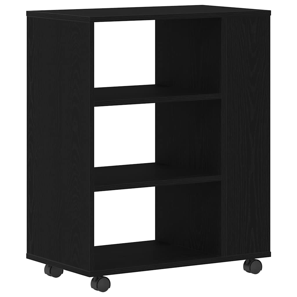 vidaXL Storage Cabinet Black Oak 60 x 35 x 75 cm Engineered Wood