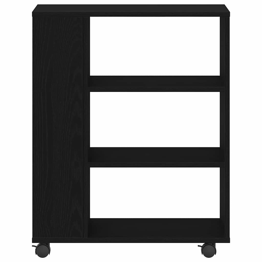 vidaXL Storage Cabinet Black Oak 60 x 35 x 75 cm Engineered Wood