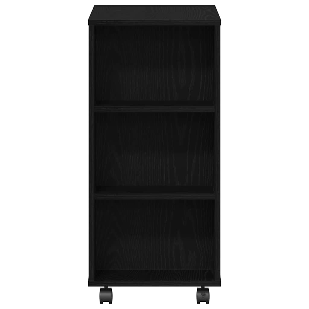 vidaXL Storage Cabinet Black Oak 60 x 35 x 75 cm Engineered Wood