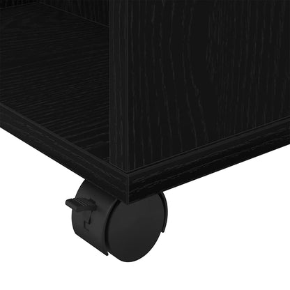 vidaXL Storage Cabinet Black Oak 60 x 53 x 72.5 cm Engineered Wood