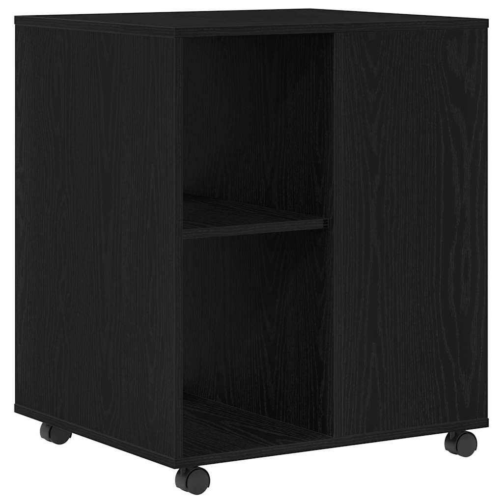 vidaXL Storage Cabinet Black Oak 60 x 53 x 72.5 cm Engineered Wood