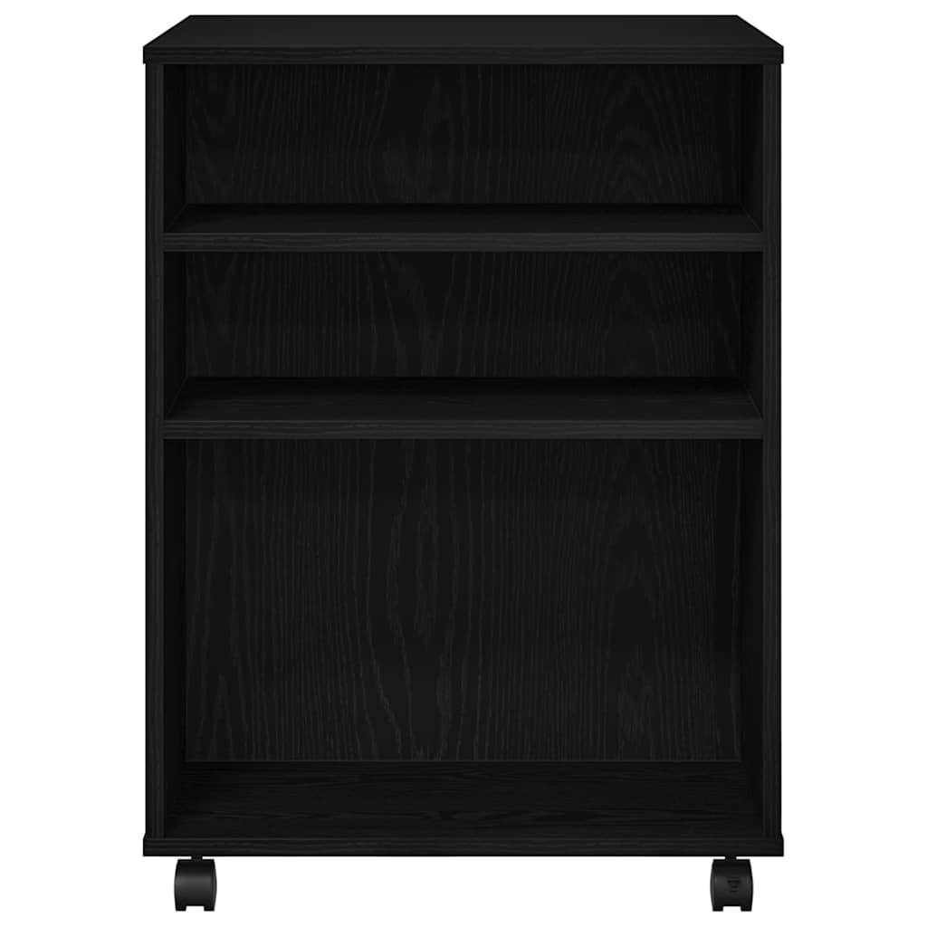 vidaXL Storage Cabinet Black Oak 60 x 53 x 72.5 cm Engineered Wood