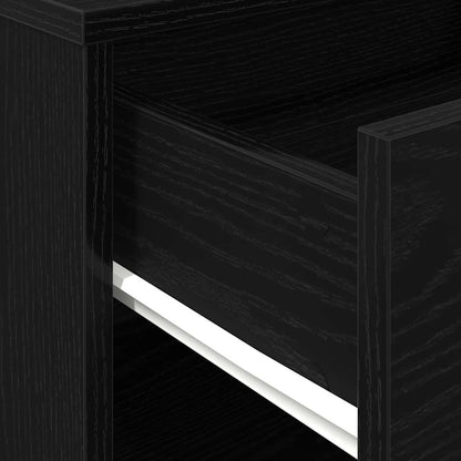 vidaXL Storage Cabinet Black Oak 46 x 36 x 59 cm Engineered Wood