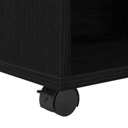 vidaXL Storage Cabinet Black Oak 46 x 36 x 59 cm Engineered Wood
