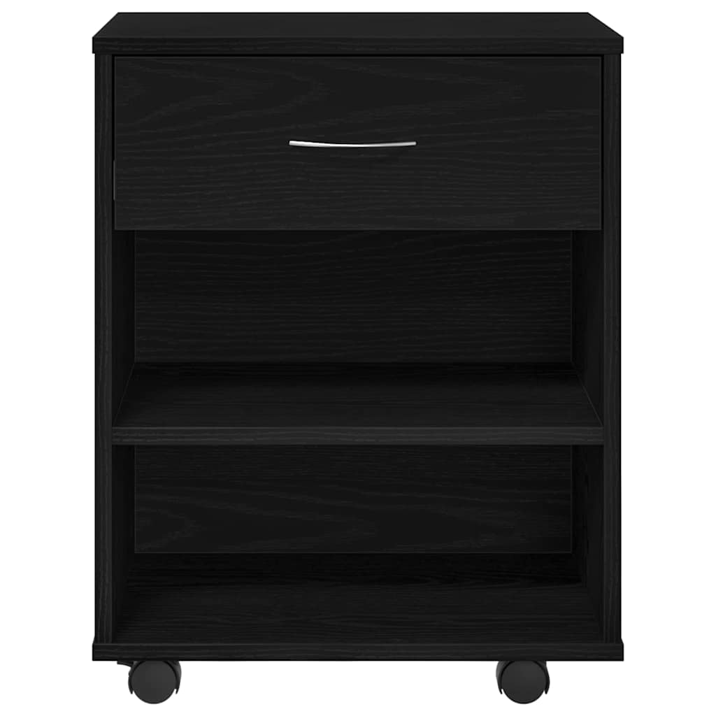 vidaXL Storage Cabinet Black Oak 46 x 36 x 59 cm Engineered Wood