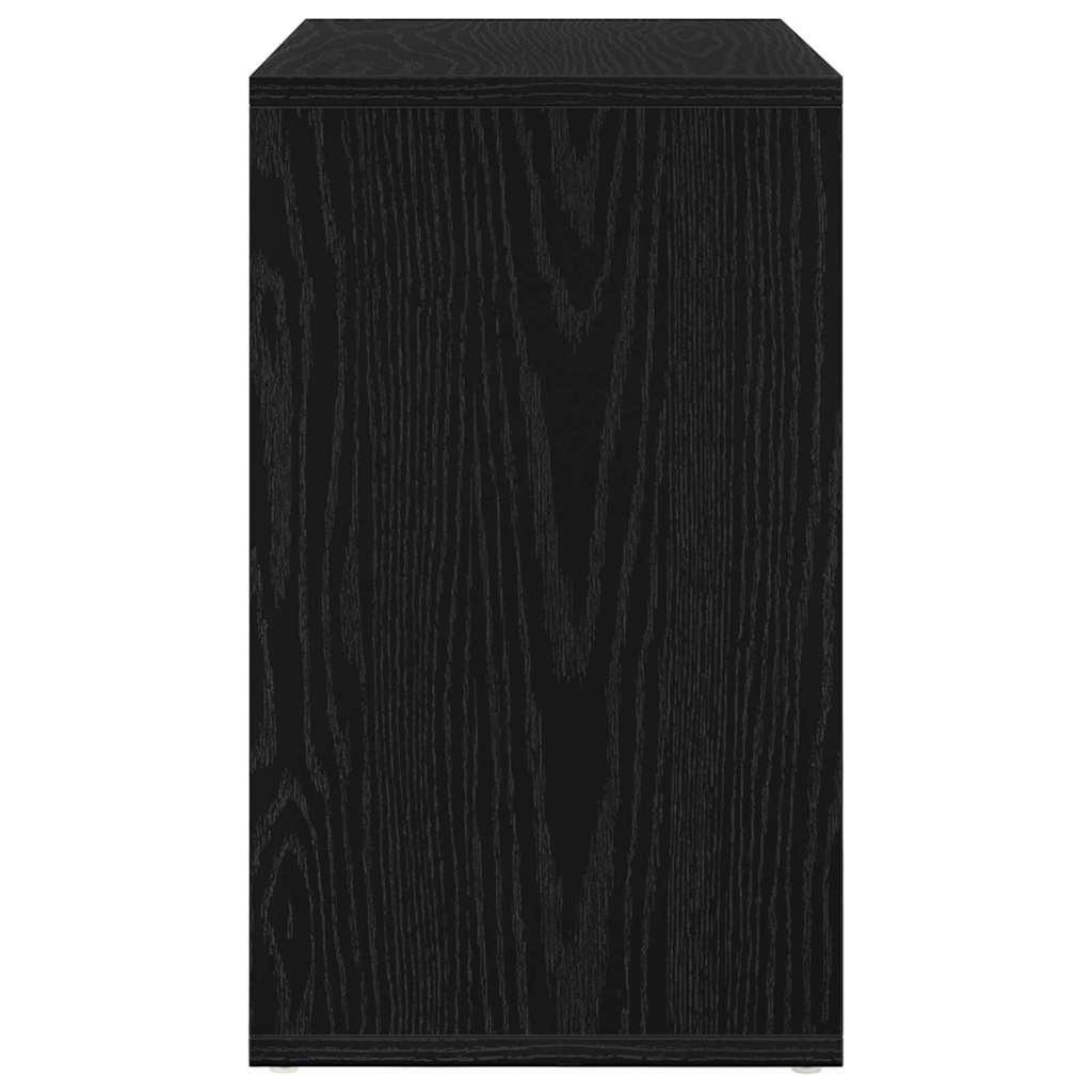 vidaXL Nesting Table 3 pcs Black Oak 55 x 30 x 50 cm Engineered Wood