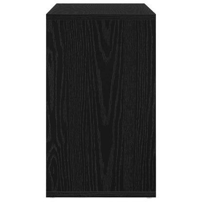 vidaXL Nesting Table 3 pcs Black Oak 55 x 30 x 50 cm Engineered Wood