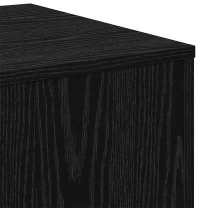 vidaXL Nesting Table 3 pcs Black Oak 45 x 45 x 45 cm Engineered Wood