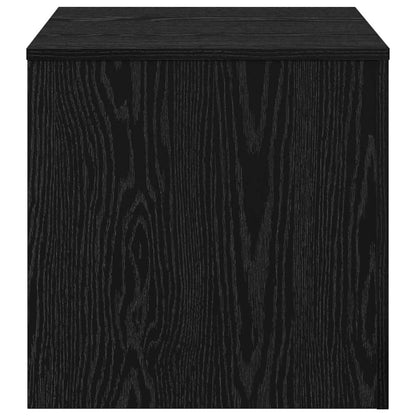 vidaXL Nesting Table 3 pcs Black Oak 45 x 45 x 45 cm Engineered Wood