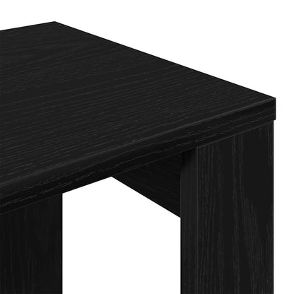 vidaXL Nesting Tables 3 pcs Black Oak 61 x 28 x 47 cm Engineered Wood