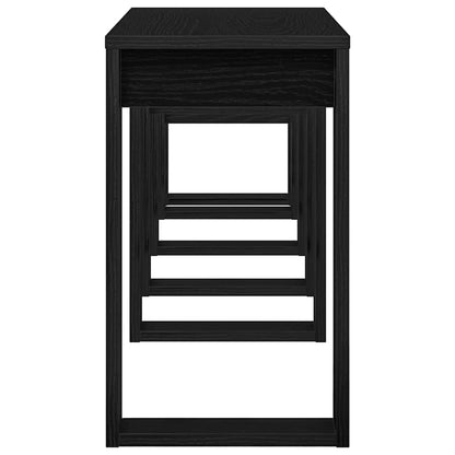 vidaXL Nesting Tables 3 pcs Black Oak 61 x 28 x 47 cm Engineered Wood