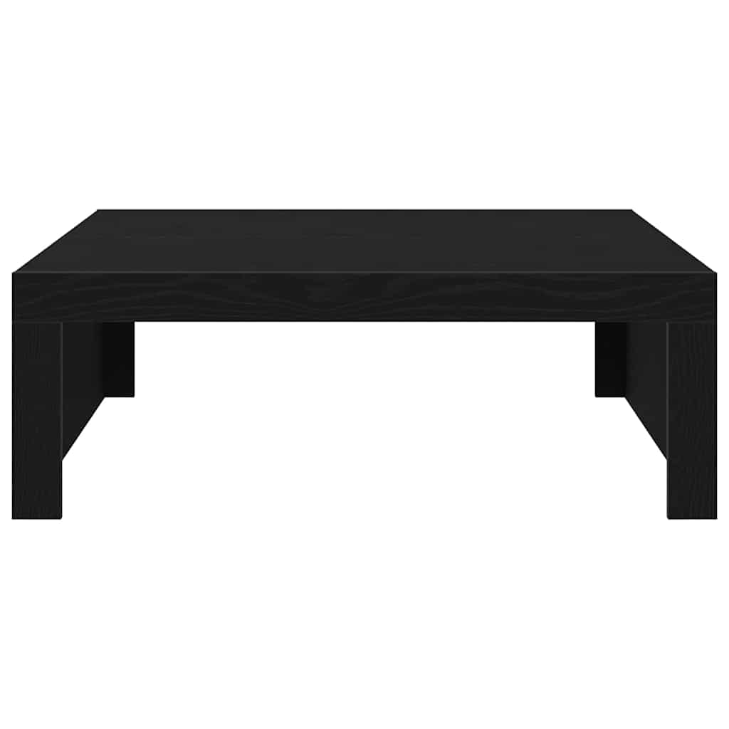 vidaXL Coffee Table Black Oak 100 x 100 x 35 cm Engineered Wood