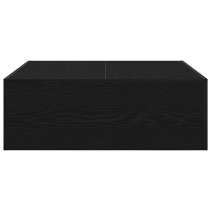 vidaXL Coffee Table Black Oak 100 x 100 x 35 cm Engineered Wood